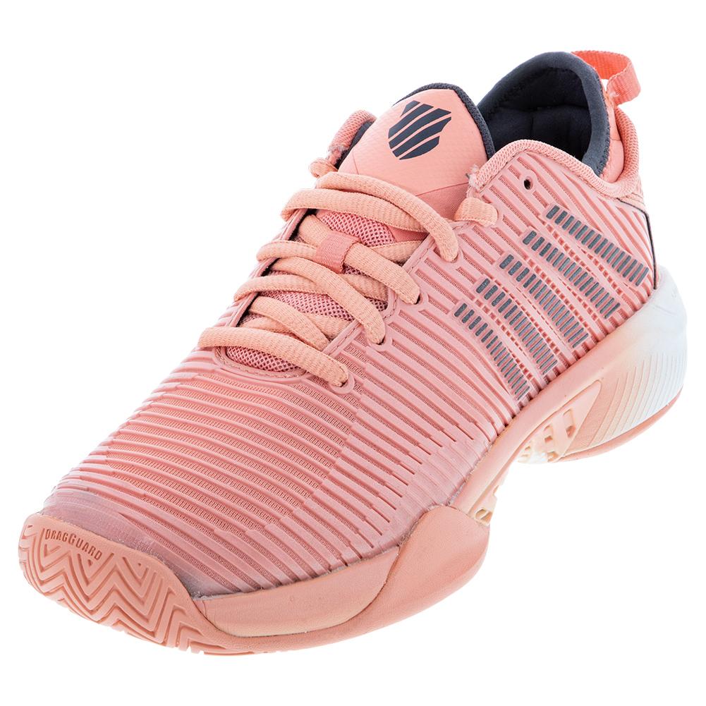 K-Swiss Women`s Supreme Tennis Shoes Peach Amber and White