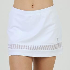 Girls` Olympic Club Tennis Skort Stripe Mesh