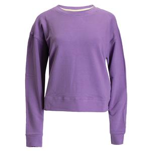 Women`s Do What You Love Tennis Sweatshirt Purple and White