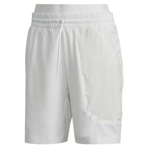 Men`s London 7 Inch 2 in 1 Tennis Short White