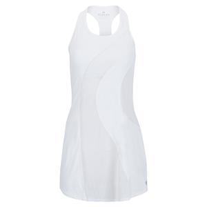 Women`s Wavy Tennis Dress 100_BT_WHITE