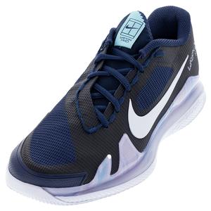 Men`s Air Zoom Vapor Pro Tennis Shoes Midnight Navy and White