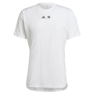 Unisex New York Printed Tennis Top White