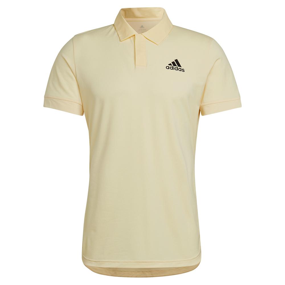 adidas Men`s New York Freelift Tennis Polo Almost Yellow