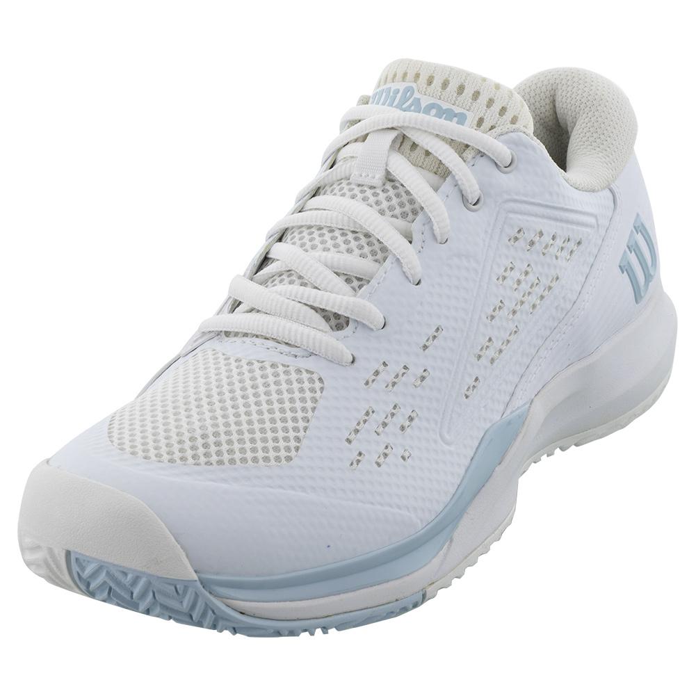 Wilson Women`s Rush Pro Ace Tennis Shoes White and Baby Blue