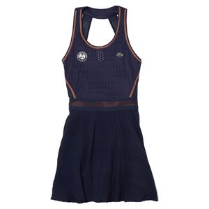 Women`s Roland Garros 2022 Tennis Dress Navy and Mandarin