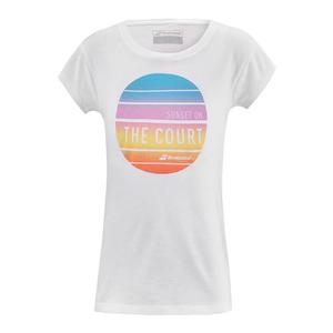 Girls` Exercise Message Tee White