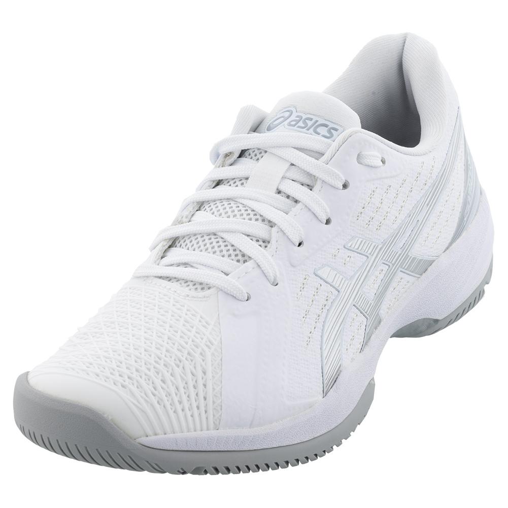 Women`s Solution Swift FF Tennis Shoes White and Pure Silver