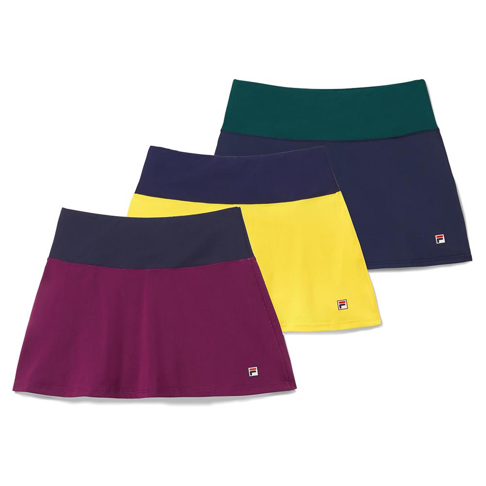 Middelen Onderzoek serie Fila Women`s Heritage Color Blocked 14.5 Inch Tennis Skort