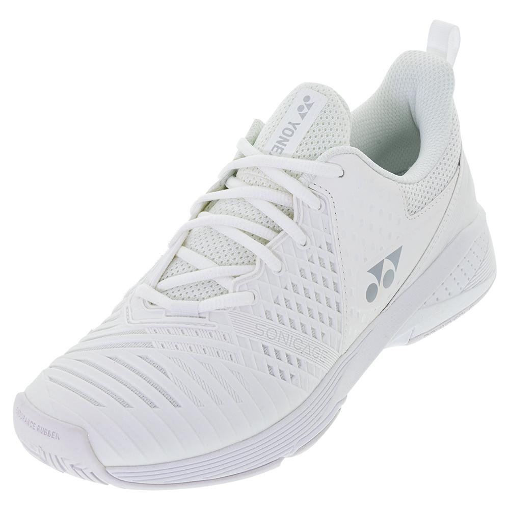  Women's Sonicage 3 Tennis Shoes White And Silver