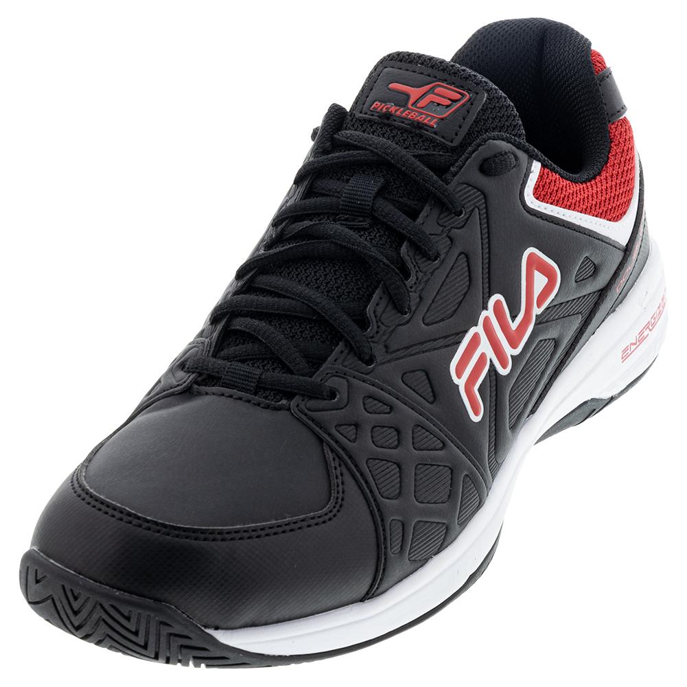  Men's Double Bounce 3 Pickleball Shoes Black And White
