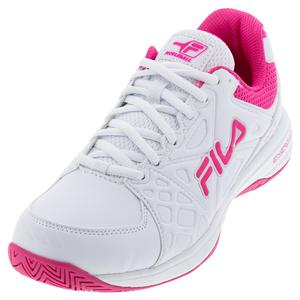 Women`s Double Bounce 3 Pickleball Shoes White and Pink Glo