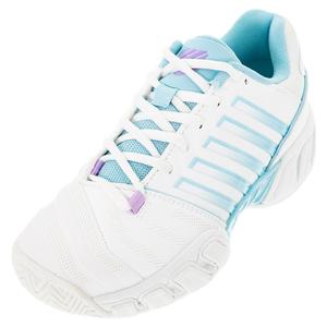 K-Swiss Women`s Bigshot Light Tennis Shoes Brilliant White and Angel Blue