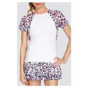 Women`s Odette Short Sleeve Tennis Top Chalk