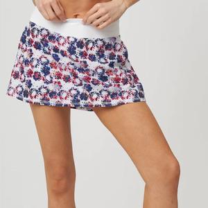 Women`s Pindot Swing Tennis Skort White Blossom