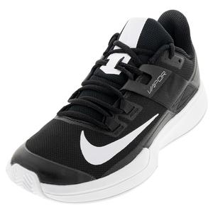 Men`s Vapor Lite Clay Tennis Shoes Black and White