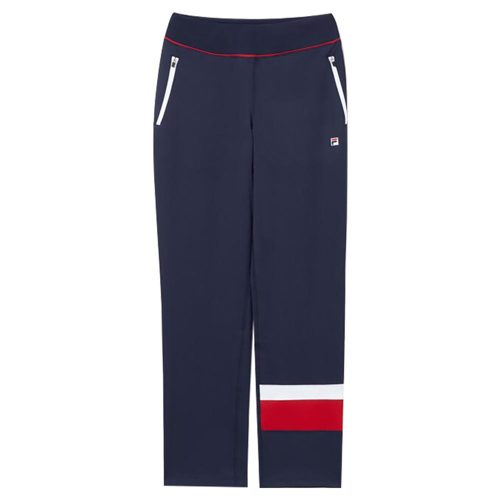 Women`s Heritage Essentials Tennis Track Pant Navy and White