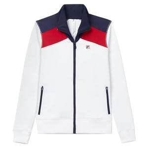 Women`s Heritage Essentials Tennis Track Jacket White and Navy