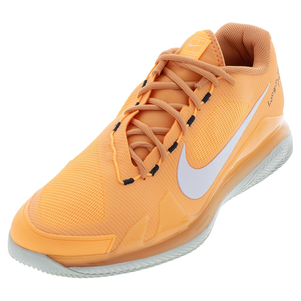 NikeCourt Men`s Air Zoom Vapor Pro Tennis Shoes Peach Cream and White