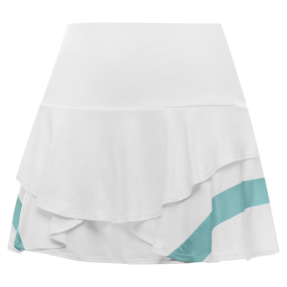  Women's Wave 13 Inch Tennis Skirt White And Angel