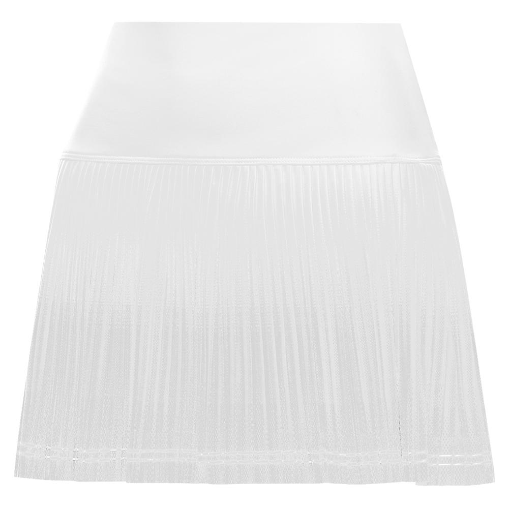  Women's 14.5 Inch Pleated Tennis Skirt White