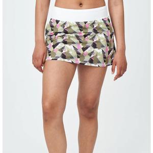 Women`s Pindot Swing Tennis Skort Geo and White