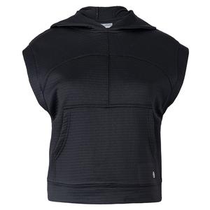 Women`s Electra Popover Tennis Hoody Vest Black