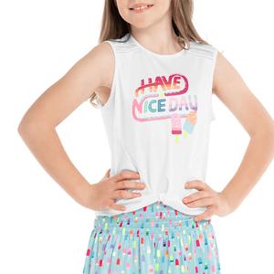 Girls` Have An Ice Day Tennis Tank Multi