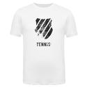 Men`s Distressed Logo Tennis Tee 3110_WHITE