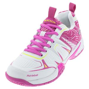 Women`s DinkShot Pickleball Shoes White and Pink