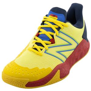 Women`s Fresh Foam X Lav V2 B Width Tennis Shoes Egg Yolk and True Red