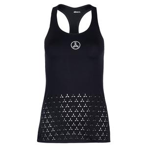 Women`s Game Hypersonic Pixelation Bonded Tennis Tank Nero