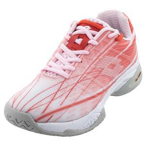 Women`s Mirage 300 Speed Tennis Shoes Pink Cherry and All White
