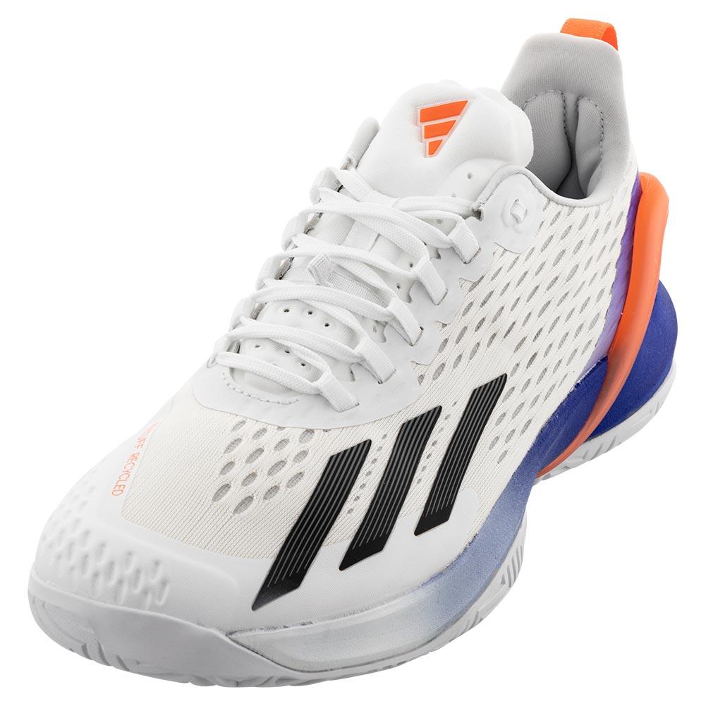 adidas Men`s adizero Cybersonic Tennis Shoes Footwear White and Core Black