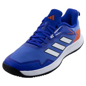 Men`s Defiant Speed Tennis Shoes Blue Fusion and Footwear White
