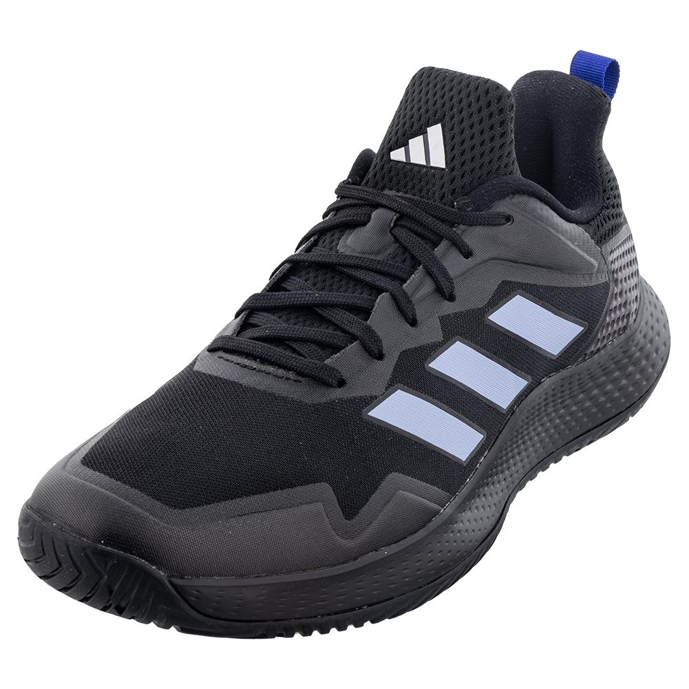 adidas Men`s Defiant Speed Shoes Core Black and Blue Dawn