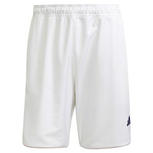 Men`s Clubhouse 9 Inch Tennis Shorts White