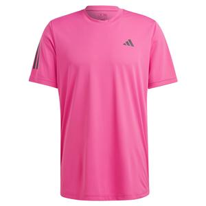 Men`s Club 3-Stripe Tennis Top Lucid Fuchsia