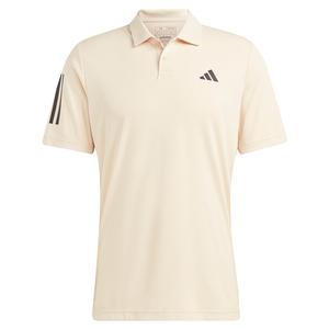 Men`s Club 3-Stripe Tennis Polo Sand Strata