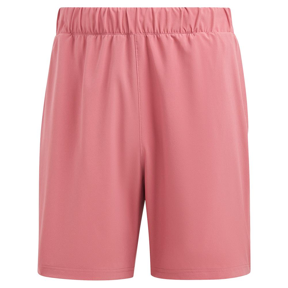 ADIDAS Men`s Club Stretch Woven 7 Inch Tennis Shorts Pink Strata ...