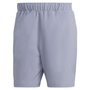 Men`s Club Stretch Woven 7 Inch Tennis Shorts Silver Violet