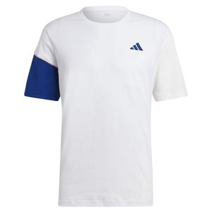 Men`s Clubhouse Tennis Top White and Victory Blue