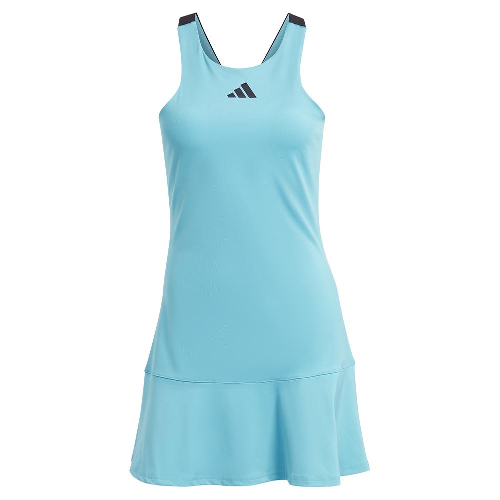 ADIDAS Women`s Y-Back Tennis Dress Preloved Blue