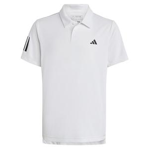 Boys` Club 3-Stripe Tennis Polo White