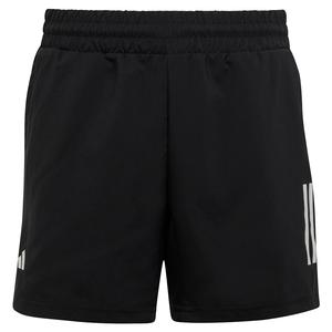 Boys` Club 3-Stripe Tennis Shorts Black