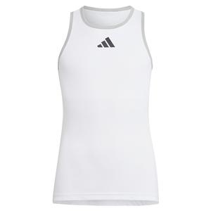 Girls` Club Tennis Tank Top White