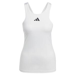 Women`s Y-Back Tennis Tank White