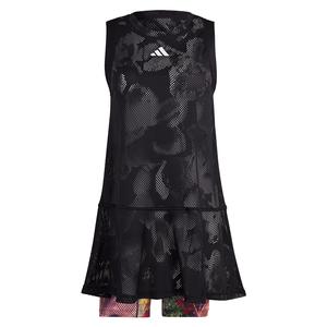 Women`s Melbourne Tennis Dress Black and Multicolor