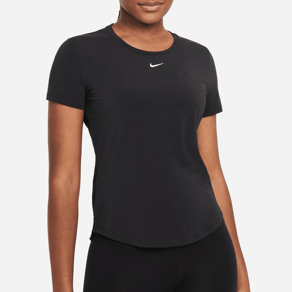 Nike Women`s Dri-FIT UV One Luxe Standard Fit Short-Sleeve Top