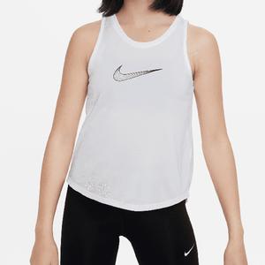 Girls` Dri-FIT One Training Tank White and Black